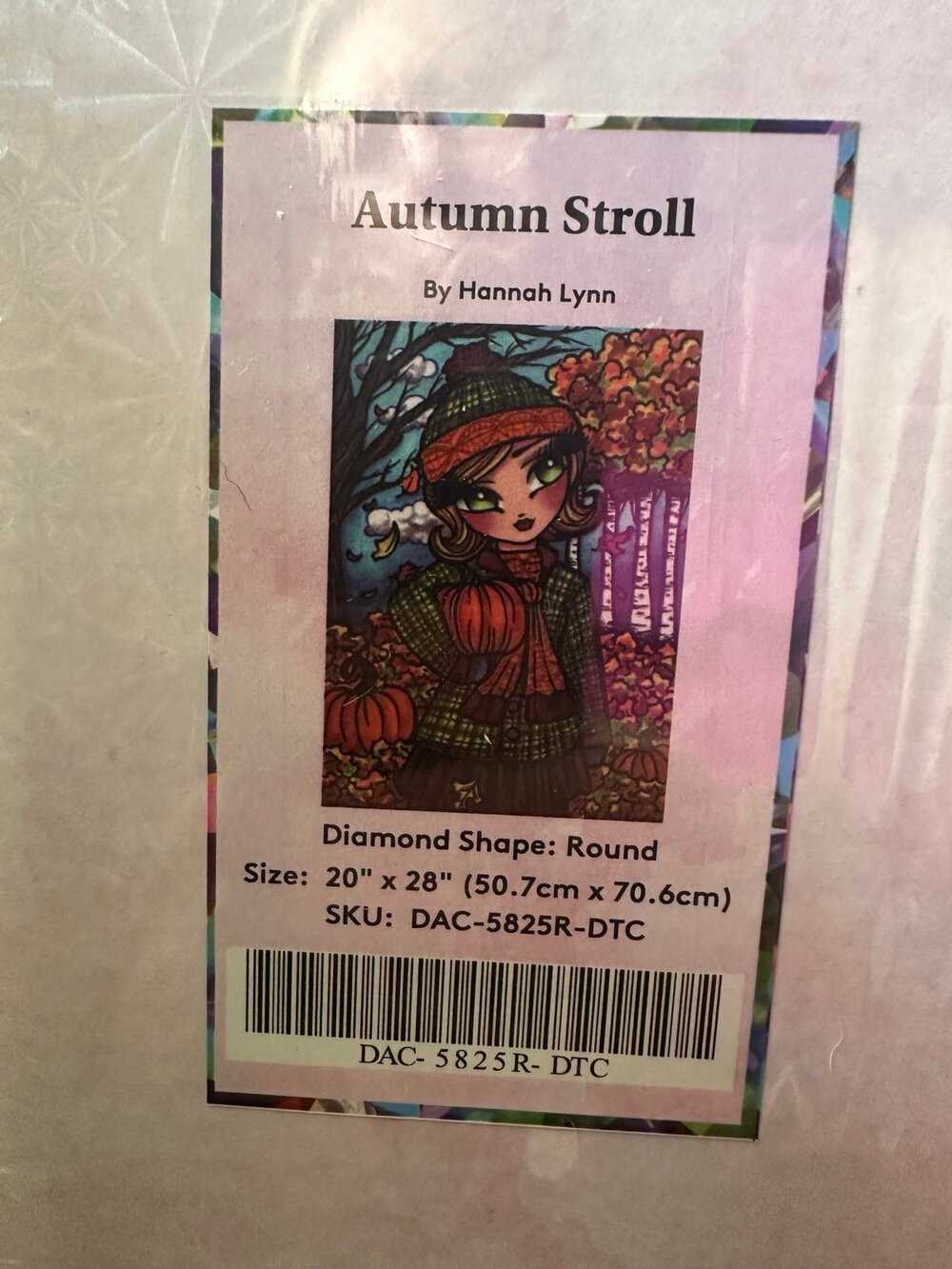 Autumn Stroll Diamond Art Club Sealed Archived Kit Hannah Lynn Round
